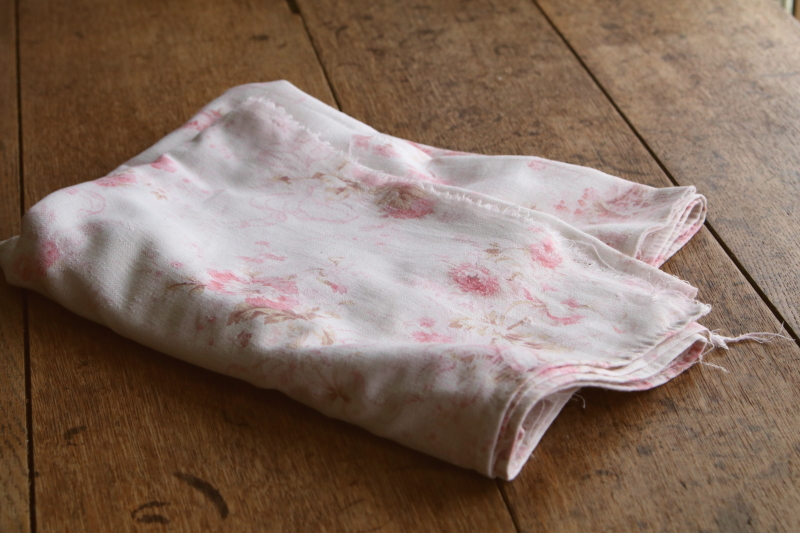 薔薇のブーケ　フレンチコットンファブリック　フランス　アンティークストリュフ