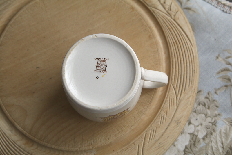 エリザベス2世のコロネーションマグ　spode copeland イギリス　アンティークストリュフ