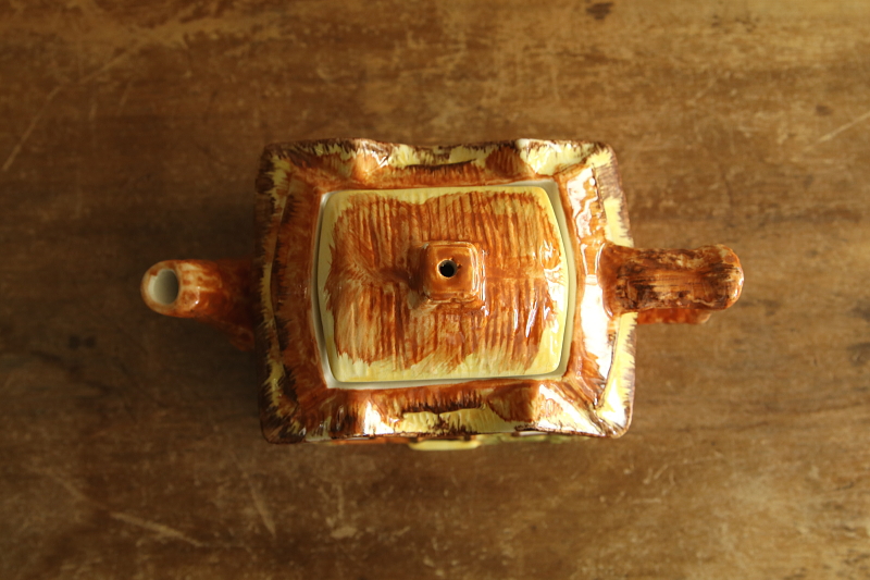 カントリーコテージティーポット　price and kensington PARAMOUNT POTTERY　アンティークストリュフ