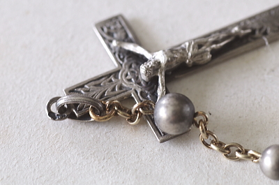 シルバービーズロザリオ　アンティークストリュフ