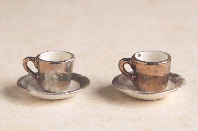 薔薇のミニチュアティーセット　ドイツ　アンティークストリュフ