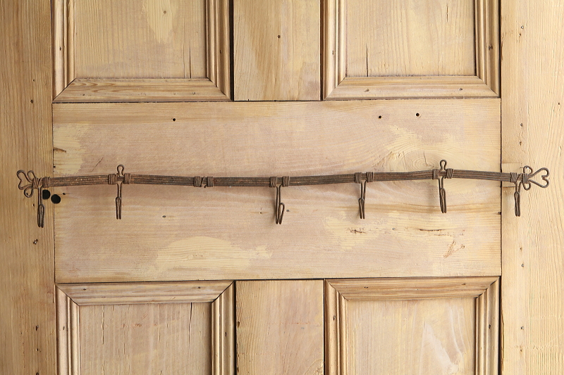 アイアンワイヤー6連フック　フランス アンティークストリュフ