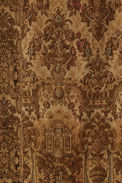 花のヴィンテージゴブラン　フランス アンティークストリュフ