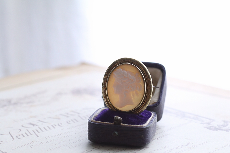 ヴィクトリアンシェルカメオ　神々の肖像　イギリス