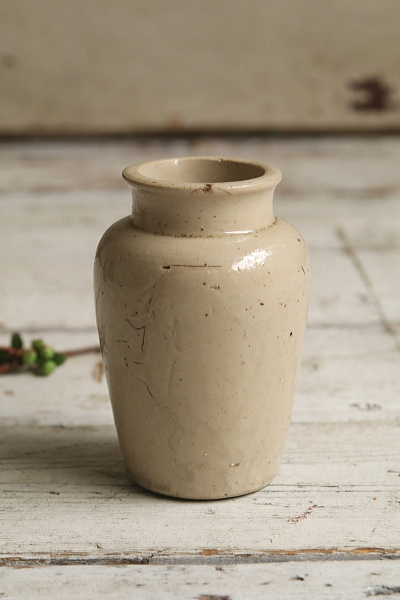 ストーンウェア　クリームボトル　アンティークストリュフ