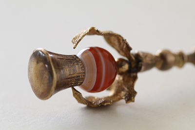 バンデットアゲート　アザミのペーパーナイフ　スコットランド　アンティークストリュフ