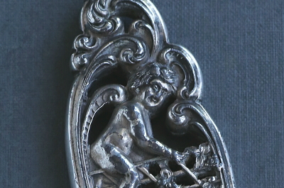 天使のペーパーナイフ　葡萄　reed and barton　アメリカ　アンティークストリュフ