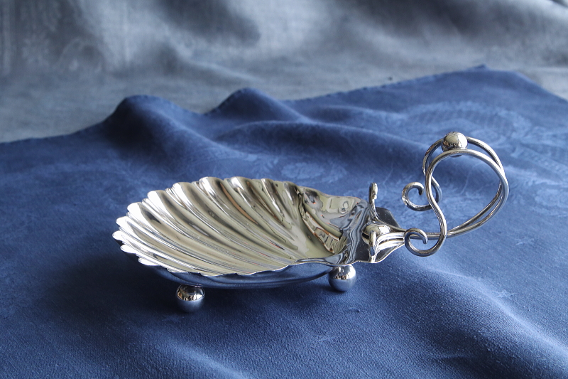 シェル型ソープディッシュ　mappinandwebb イギリス　アンティークストリュフ