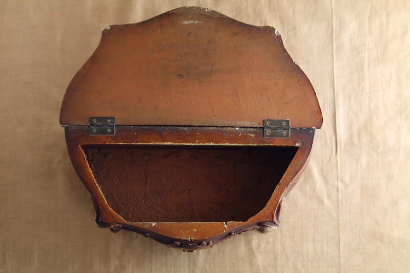 ミニチュア家具のトリンケットボックス　天使　妖精　フランス アンティークストリュフ