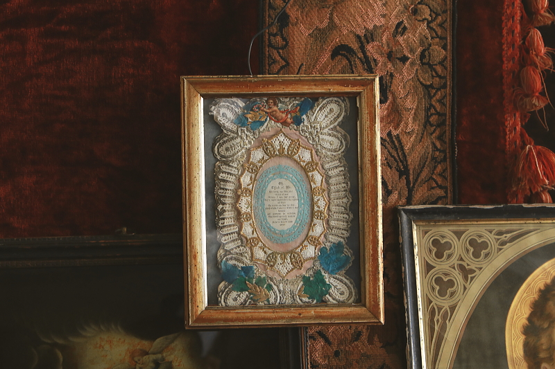 ヴィクトリアングリーティングカード　ヴィンテージフレーム　イギリス　アンティークストリュフ