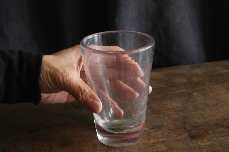 厚硝子のタンブラー　フランス アンティークストリュフ