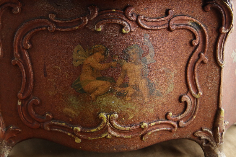 ミニチュア家具のトリンケットボックス　天使　妖精　フランス アンティークストリュフ