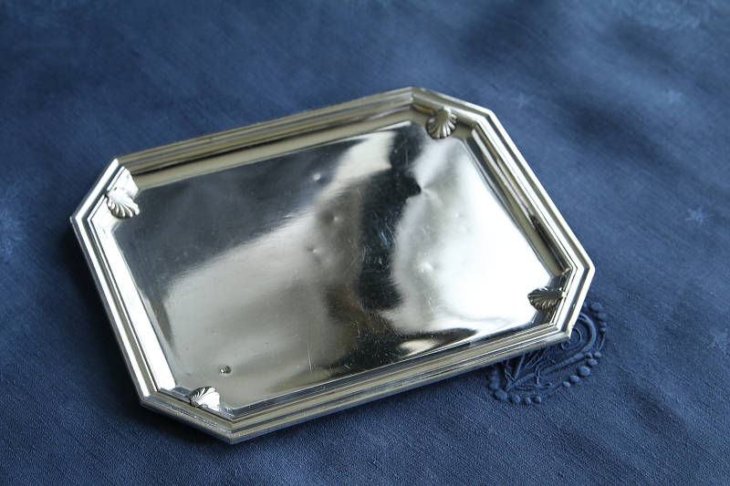 アカンサスのリキュールトレイ　フランス アンティークストリュフ