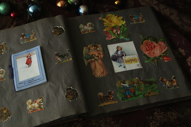 ヴィクトリアンスクラップブック　イギリス　デコパージュ アンティークストリュフ