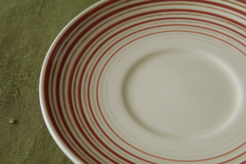 クレヨンライン　スープカップソーサー　ピンク　イギリス　susie cooper アンティークストリュフ