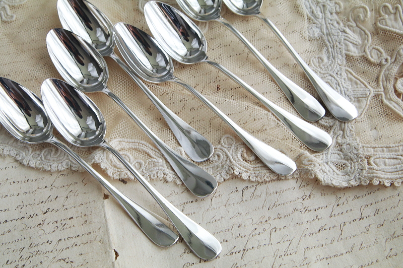 クリストフル Christofle ロングティースプーン　フランス　アンティークストリュフ