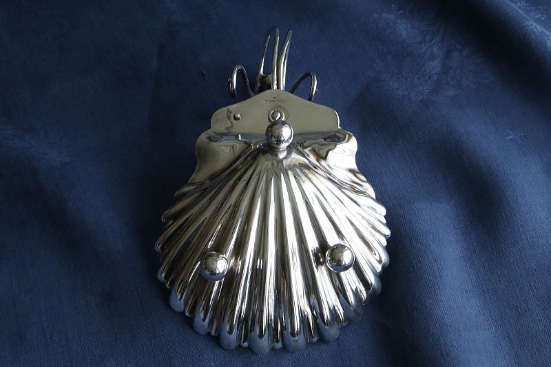 シェル型ソープディッシュ　mappinandwebb イギリス　アンティークストリュフ