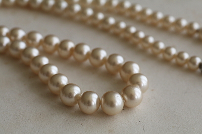 ヴィンテージシェルパールネックレス　Ciro　イギリス　アンティークストリュフ