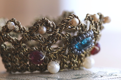 聖母マリア像のレースの冠　フランス　アンティークストリュフ