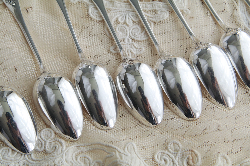 クリストフル Christofle ロングティースプーン　フランス　アンティークストリュフ