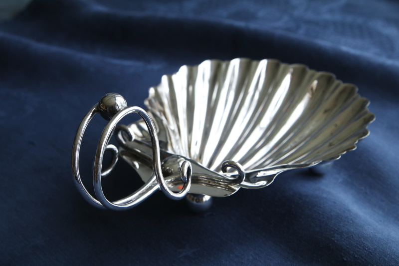 シェル型ソープディッシュ　mappinandwebb イギリス　アンティークストリュフ