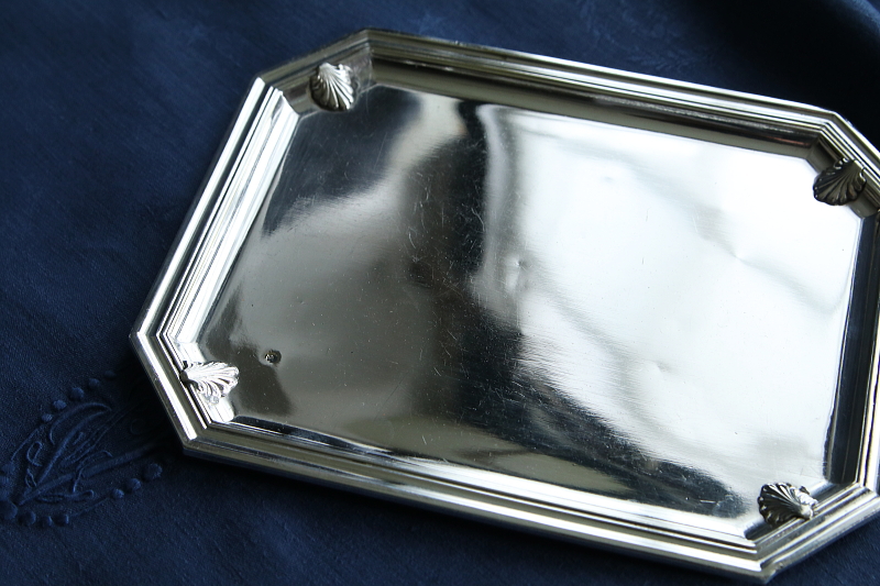 アカンサスのリキュールトレイ　フランス アンティークストリュフ