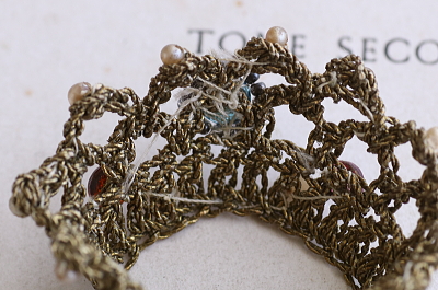 聖母マリア像のレースの冠　フランス　アンティークストリュフ