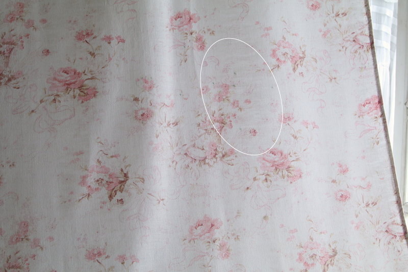 薔薇のブーケ　フレンチコットンファブリック　フランス　アンティークストリュフ