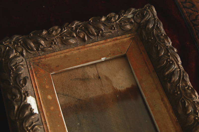 ヤドリギのモールディング　フランス　アンティークストリュフ