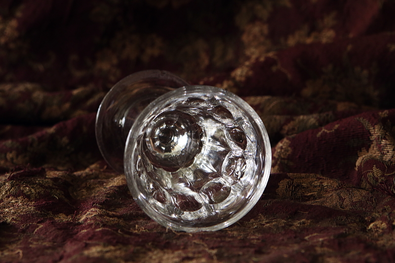 プレスガラスゴブレット　Victorian アンティークストリュフ 20250903