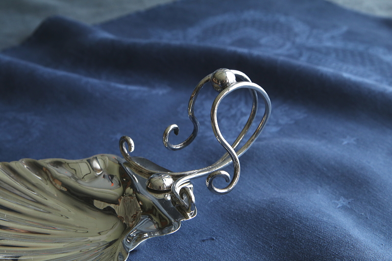 シェル型ソープディッシュ　mappinandwebb イギリス　アンティークストリュフ