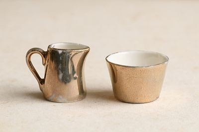 薔薇のミニチュアティーセット　ドイツ　アンティークストリュフ