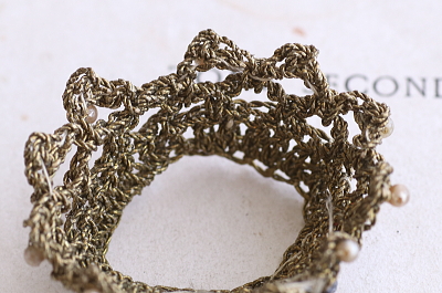 聖母マリア像のレースの冠　フランス　アンティークストリュフ