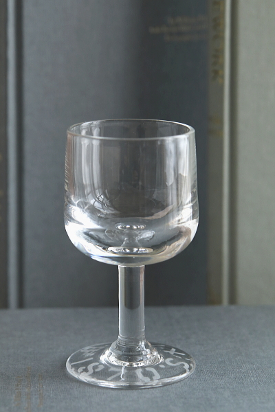 アドバタイジングワイングラス　DAVY'S　イギリス アンティークストリュフ