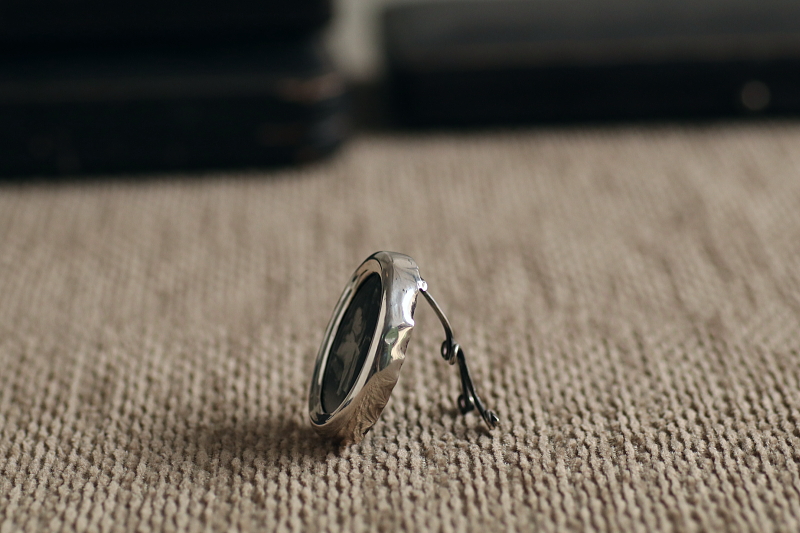 スターリングシルバー ミニフォトスタンド ヴィクトリアン イギリス