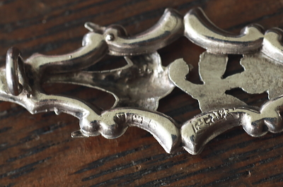 シルバーアンドゴールド　ツバメのブローチ　エドワーディアン　イギリス　アンティークストリュフ