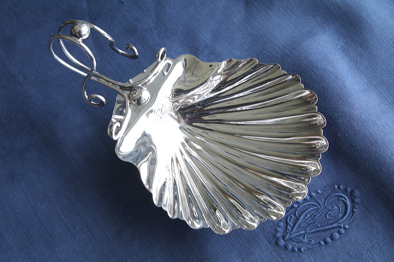 シェル型ソープディッシュ　mappinandwebb イギリス　アンティークストリュフ