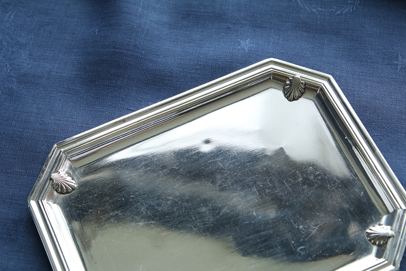 アカンサスのリキュールトレイ　フランス アンティークストリュフ