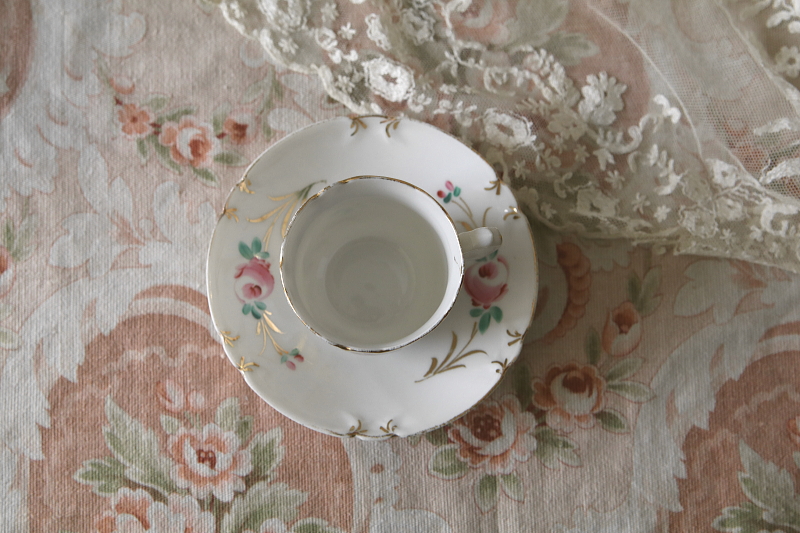 ウエディングスーベニール　コーヒーカップソーサー　vieux paris　アンティークストリュフ