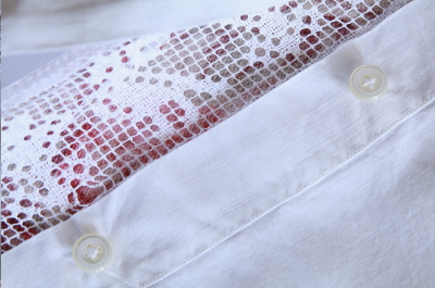 バラと小鳥のフィレレース　ベビーズデュベカバー　フランス　アンティークストリュフ