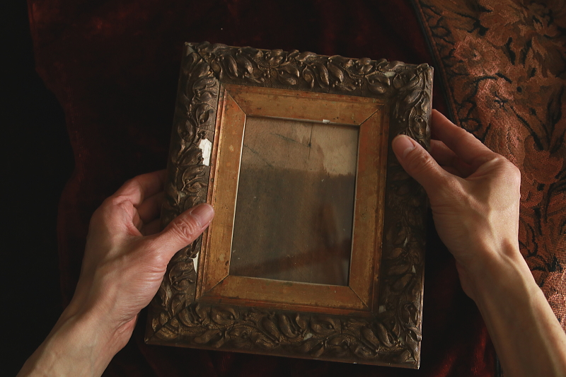 ヤドリギのモールディング　フランス　アンティークストリュフ