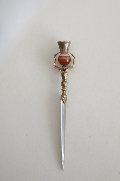 バンデットアゲート　アザミのペーパーナイフ　スコットランド　アンティークストリュフ 20260327