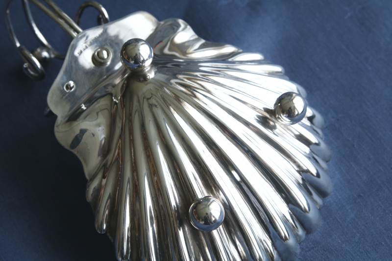 シェル型ソープディッシュ　mappinandwebb イギリス　アンティークストリュフ