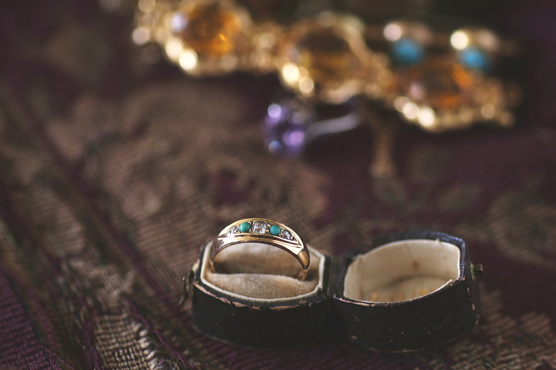 オールドマインカットダイヤ　ターコイズ　ジプシーリング　イギリス　アンティークストリュフ