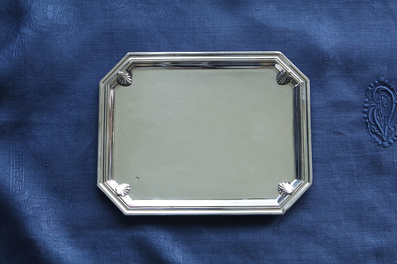 アカンサスのリキュールトレイ　フランス アンティークストリュフ