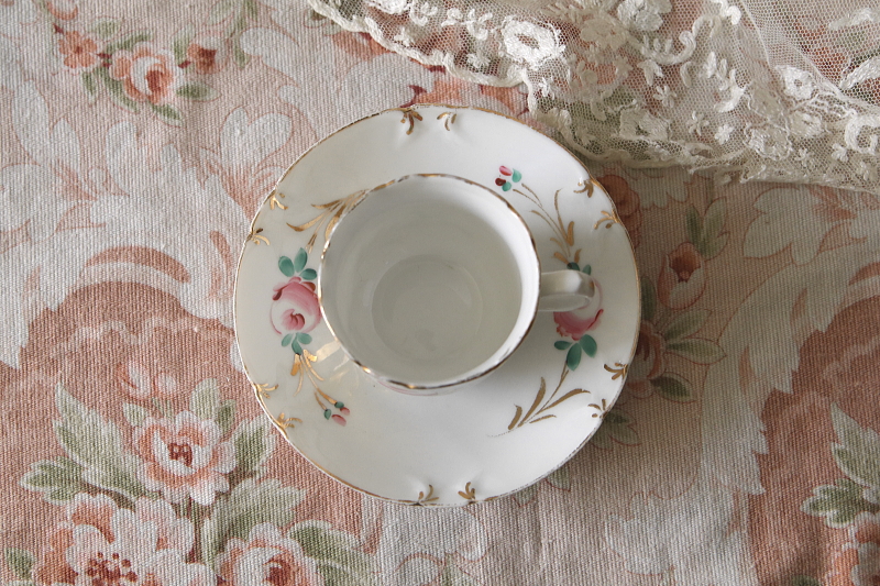 ウエディングスーベニール　コーヒーカップソーサー　vieux paris　アンティークストリュフ