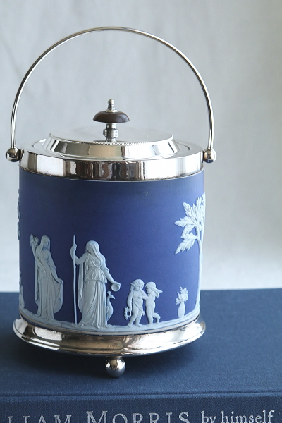 アンティークジャスパー　ビスケットバレル　wedgwood ウエッジウッド　イギリス　アンティークストリュフ 20260723