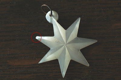 ベツレヘムパール　七芒星ペンダント　ベツレヘム　アンティークストリュフ