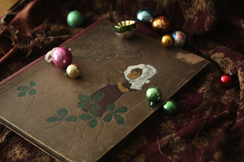 ヴィクトリアンスクラップブック　イギリス　デコパージュ アンティークストリュフ