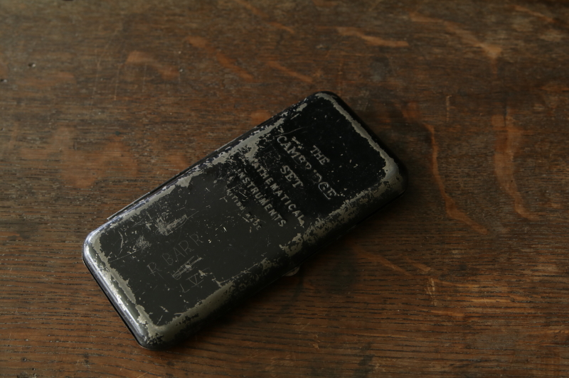 スチール算数筆箱　イギリス　アンティークストリュフ